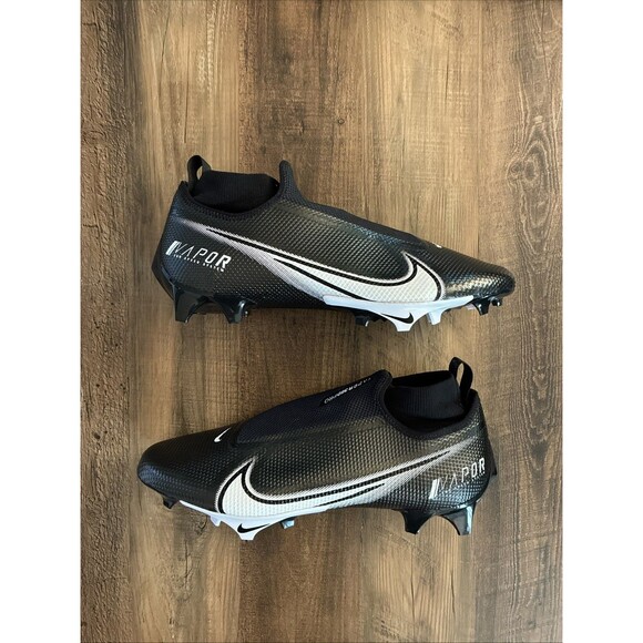 Nike Vapor Edge Pro 360 Black White Size 12.5 Football Cleats AO8277-001